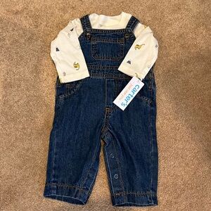 Carter's White and Blue Kids Matching Set